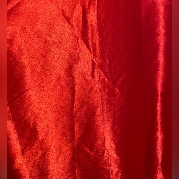Shiny Red Polyester Halloween Cape. Has Never Been Worn. Size Adult Tall. $10 - Picture 3 of 7
